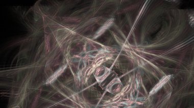 Fantezi kaotik renkli fraktal desen. Soyut Fraktal şekiller. 3D render resimde arka plan veya duvar kağıdı.