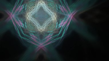 Fantezi kaotik renkli fraktal desen. Soyut Fraktal şekiller. 3D render resimde arka plan veya duvar kağıdı.