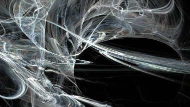 Fantezi kaotik renkli fraktal desen. Soyut Fraktal şekiller. 3D render resimde arka plan veya duvar kağıdı.