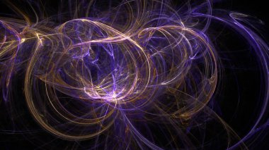 Fantezi kaotik renkli fraktal desen. Soyut Fraktal şekiller. 3D render resimde arka plan veya duvar kağıdı.