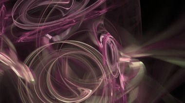 Fantezi kaotik renkli fraktal desen. Soyut Fraktal şekiller. 3D render resimde arka plan veya duvar kağıdı.