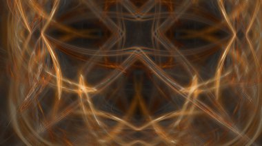 Fantezi kaotik renkli fraktal desen. Soyut Fraktal şekiller. 3D render resimde arka plan veya duvar kağıdı.