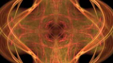 Fantezi kaotik renkli fraktal desen. Soyut Fraktal şekiller. 3D render resimde arka plan veya duvar kağıdı.