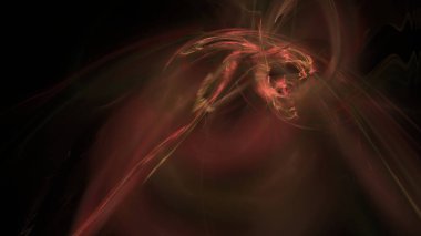 Fantezi kaotik renkli fraktal desen. Soyut Fraktal şekiller. 3D render resimde arka plan veya duvar kağıdı.