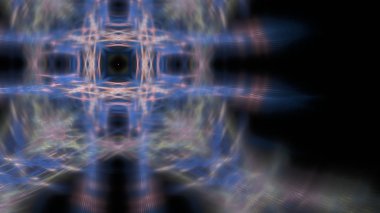 Fantezi kaotik renkli fraktal desen. Soyut Fraktal şekiller. 3D render resimde arka plan veya duvar kağıdı.