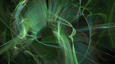 Fantezi kaotik renkli fraktal desen. Soyut Fraktal şekiller. 3D render resimde arka plan veya duvar kağıdı.