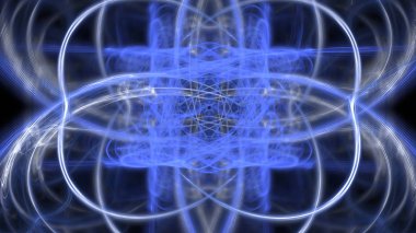 Fantezi kaotik renkli fraktal desen. Soyut Fraktal şekiller. 3D render resimde arka plan veya duvar kağıdı.