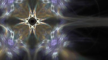 Fantezi kaotik renkli fraktal desen. Soyut Fraktal şekiller. 3D render resimde arka plan veya duvar kağıdı.