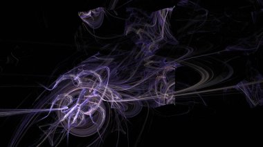 Fantezi kaotik renkli fraktal desen. Soyut Fraktal şekiller. 3D render resimde arka plan veya duvar kağıdı.