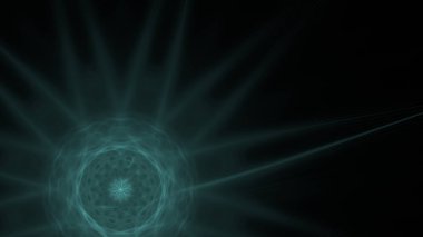 Fantezi kaotik renkli fraktal desen. Soyut Fraktal şekiller. 3D render resimde arka plan veya duvar kağıdı.