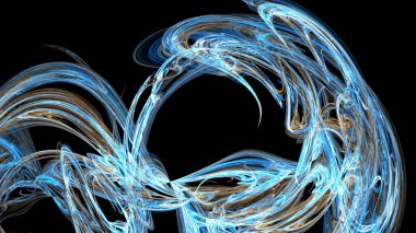 Fantezi kaotik renkli fraktal desen. Soyut Fraktal şekiller. 3D render resimde arka plan veya duvar kağıdı.