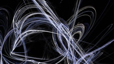 Fantezi kaotik renkli fraktal desen. Soyut Fraktal şekiller. 3D render resimde arka plan veya duvar kağıdı.