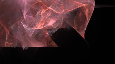 Fantezi kaotik renkli fraktal desen. Soyut Fraktal şekiller. 3D render resimde arka plan veya duvar kağıdı.