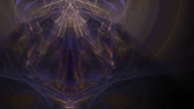Fantezi kaotik renkli fraktal desen. Soyut Fraktal şekiller. 3D render resimde arka plan veya duvar kağıdı.