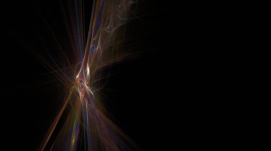 Fantezi kaotik renkli fraktal desen. Soyut Fraktal şekiller. 3D render resimde arka plan veya duvar kağıdı.