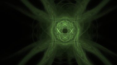 Fantezi kaotik renkli fraktal desen. Soyut Fraktal şekiller. 3D render resimde arka plan veya duvar kağıdı.