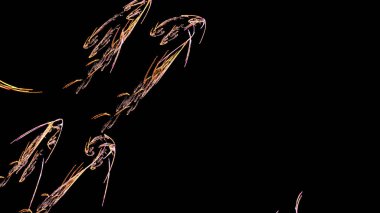 Fantezi kaotik renkli fraktal desen. Soyut Fraktal şekiller. 3D render resimde arka plan veya duvar kağıdı.