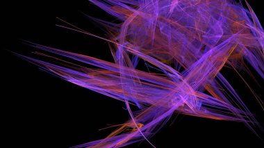 Fantezi kaotik renkli fraktal desen. Soyut Fraktal şekiller. 3D render resimde arka plan veya duvar kağıdı.