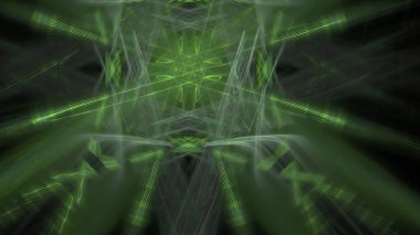 Fantezi kaotik renkli fraktal desen. Soyut Fraktal şekiller. 3D render resimde arka plan veya duvar kağıdı.