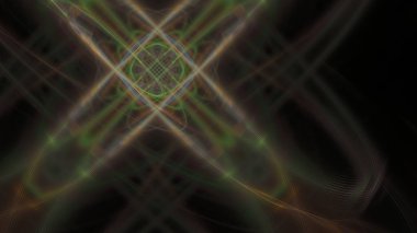 Fantezi kaotik renkli fraktal desen. Soyut Fraktal şekiller. 3D render resimde arka plan veya duvar kağıdı.