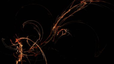 Fantezi kaotik renkli fraktal desen. Soyut Fraktal şekiller. 3D render resimde arka plan veya duvar kağıdı.