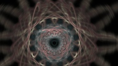 Fantezi kaotik renkli fraktal desen. Soyut Fraktal şekiller. 3D render resimde arka plan veya duvar kağıdı.