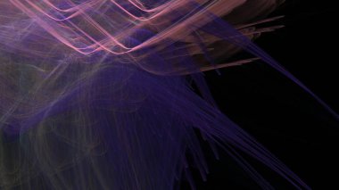 Fantezi kaotik renkli fraktal desen. Soyut Fraktal şekiller. 3D render resimde arka plan veya duvar kağıdı.