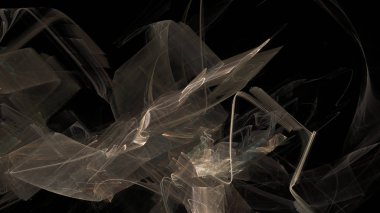 Fantezi kaotik renkli fraktal desen. Soyut Fraktal şekiller. 3D render resimde arka plan veya duvar kağıdı.