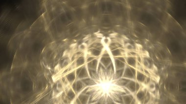 Fantezi kaotik renkli fraktal desen. Soyut Fraktal şekiller. 3D render resimde arka plan veya duvar kağıdı.