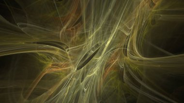 Fantezi kaotik renkli fraktal desen. Soyut Fraktal şekiller. 3D render resimde arka plan veya duvar kağıdı.