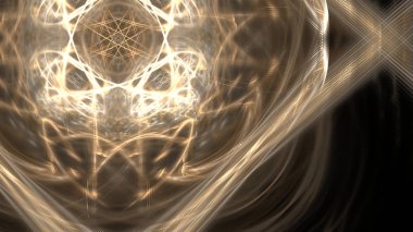 Fantezi kaotik renkli fraktal desen. Soyut Fraktal şekiller. 3D render resimde arka plan veya duvar kağıdı.