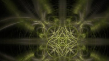 Fantezi kaotik renkli fraktal desen. Soyut Fraktal şekiller. 3D render resimde arka plan veya duvar kağıdı.