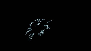 Fantezi kaotik renkli fraktal desen. Soyut Fraktal şekiller. 3D render resimde arka plan veya duvar kağıdı.