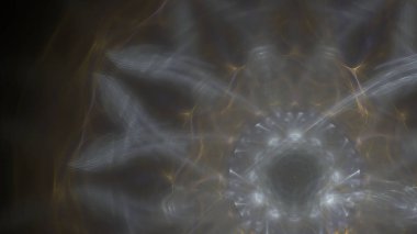 Fantezi kaotik renkli fraktal desen. Soyut Fraktal şekiller. 3D render resimde arka plan veya duvar kağıdı.