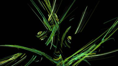 Fantezi kaotik renkli fraktal desen. Soyut Fraktal şekiller. 3D render resimde arka plan veya duvar kağıdı.