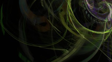 Fantezi kaotik renkli fraktal desen. Soyut Fraktal şekiller. 3D render resimde arka plan veya duvar kağıdı.