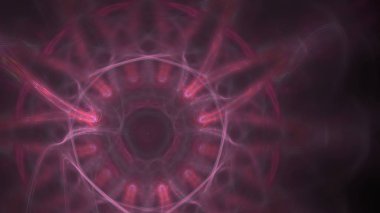 Fantezi kaotik renkli fraktal desen. Soyut Fraktal şekiller. 3D render resimde arka plan veya duvar kağıdı.