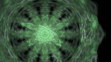 Fantezi kaotik renkli fraktal desen. Soyut Fraktal şekiller. 3D render resimde arka plan veya duvar kağıdı.