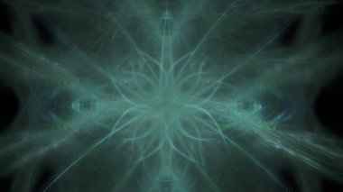 Fantezi kaotik renkli fraktal desen. Soyut Fraktal şekiller. 3D render resimde arka plan veya duvar kağıdı.