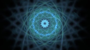 Fantezi kaotik renkli fraktal desen. Soyut Fraktal şekiller. 3D render resimde arka plan veya duvar kağıdı.