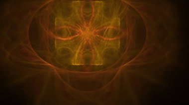 Fantezi kaotik renkli fraktal desen. Soyut Fraktal şekiller. 3D render resimde arka plan veya duvar kağıdı.