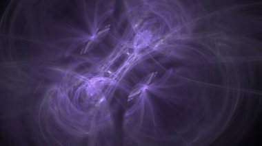 Fantezi kaotik renkli fraktal desen. Soyut Fraktal şekiller. 3D render resimde arka plan veya duvar kağıdı.