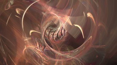 Fantezi kaotik renkli fraktal desen. Soyut Fraktal şekiller. 3D render resimde arka plan veya duvar kağıdı.