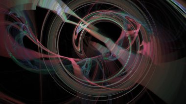 Fantezi kaotik renkli fraktal desen. Soyut Fraktal şekiller. 3D render resimde arka plan veya duvar kağıdı.