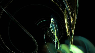 Fantezi kaotik renkli fraktal desen. Soyut Fraktal şekiller. 3D render resimde arka plan veya duvar kağıdı.