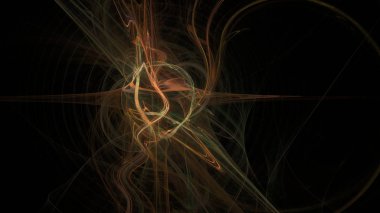 Fantezi kaotik renkli fraktal desen. Soyut Fraktal şekiller. 3D render resimde arka plan veya duvar kağıdı.