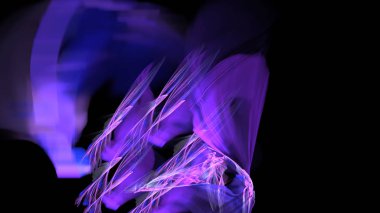 Fantezi kaotik renkli fraktal desen. Soyut Fraktal şekiller. 3D render resimde arka plan veya duvar kağıdı.