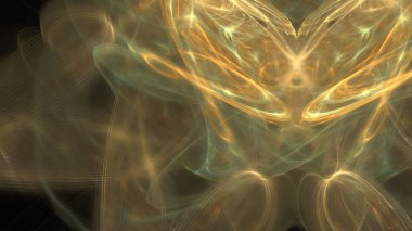 Fantezi kaotik renkli fraktal desen. Soyut Fraktal şekiller. 3D render resimde arka plan veya duvar kağıdı.