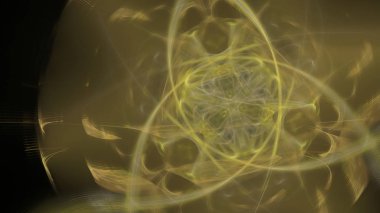 Fantezi kaotik renkli fraktal desen. Soyut Fraktal şekiller. 3D render resimde arka plan veya duvar kağıdı.