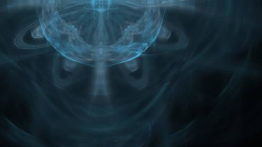 Fantezi kaotik renkli fraktal desen. Soyut Fraktal şekiller. 3D render resimde arka plan veya duvar kağıdı.